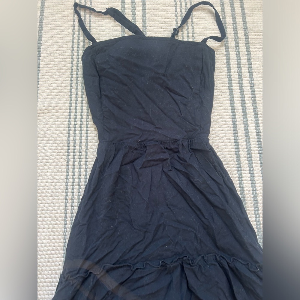 hollister tie back maxi dress